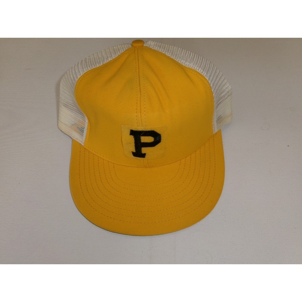 90S PITTSBURGH PIRATES TRUCKER   SNAPBACK GOLF BEACH  Y2K 00S HAT CAP VINTAGE S3